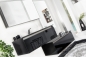 Mobile Preview: Farbe Black Glass 110 cm - Waschbeckenform in Glas rechteckig
